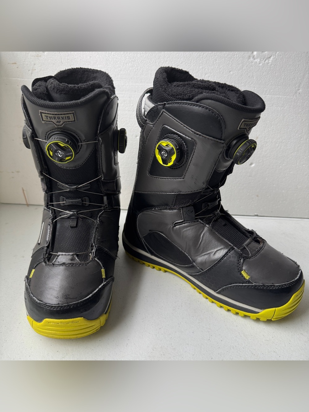 K2 Thraxis Snowboard Boots Mens Size 10.5 Triple Boa Focus System Vibram Black